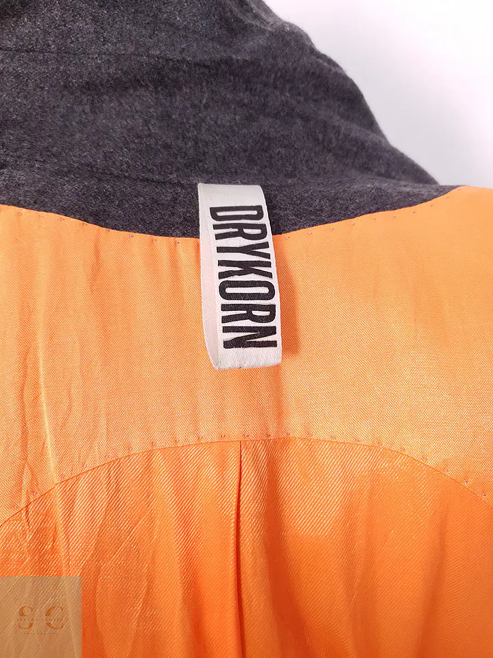 Abrigo largo mujer Derykorn Plomo Lana Virgen - Talla M 8