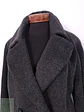 Abrigo largo mujer Vintage Plomo Lana y Mohair - Talla XL - Miniatura 3