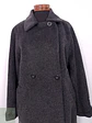 Abrigo largo mujer Vintage Plomo Lana y Mohair - Talla XL - Miniatura 4