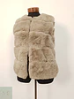 Chaleco eco piel gris claro con broches TALLA S - Miniatura 2