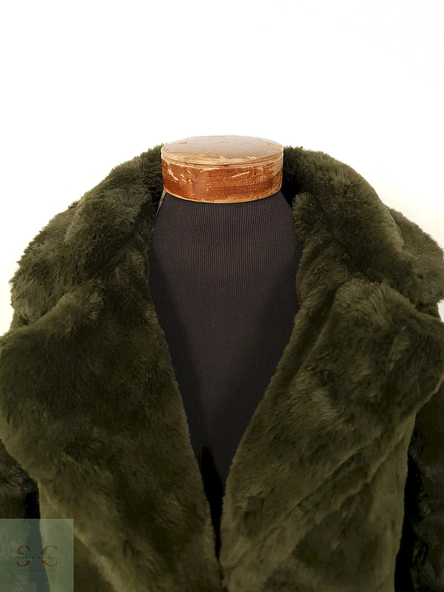 Abrigo eco piel verde TALLA ML 6