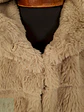 Abrigo eco piel beige con capucha TALLA S/M - Miniatura 6