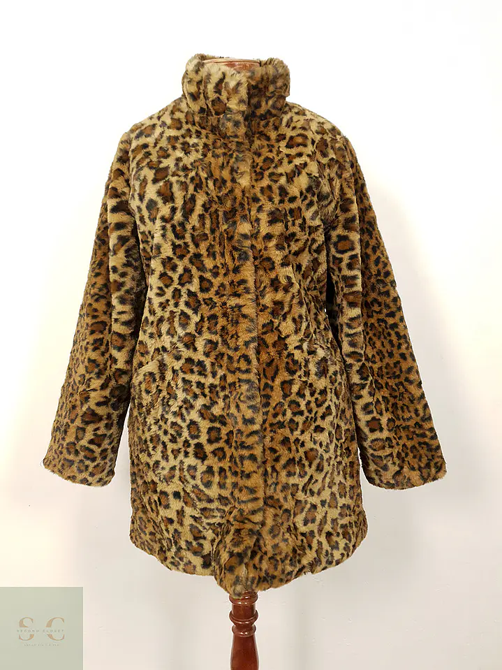 Abrigo eco piel animal print Gina TALLA ML 1