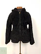 Abrigo eco piel negro con capucha TALLA M - Miniatura 1