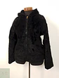 Abrigo eco piel negro con capucha TALLA M - Miniatura 2