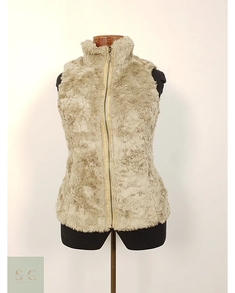 Chaleco eco piel Orsay beige TALLA S
