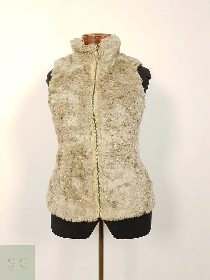 Chaleco eco piel Orsay beige TALLA S 1