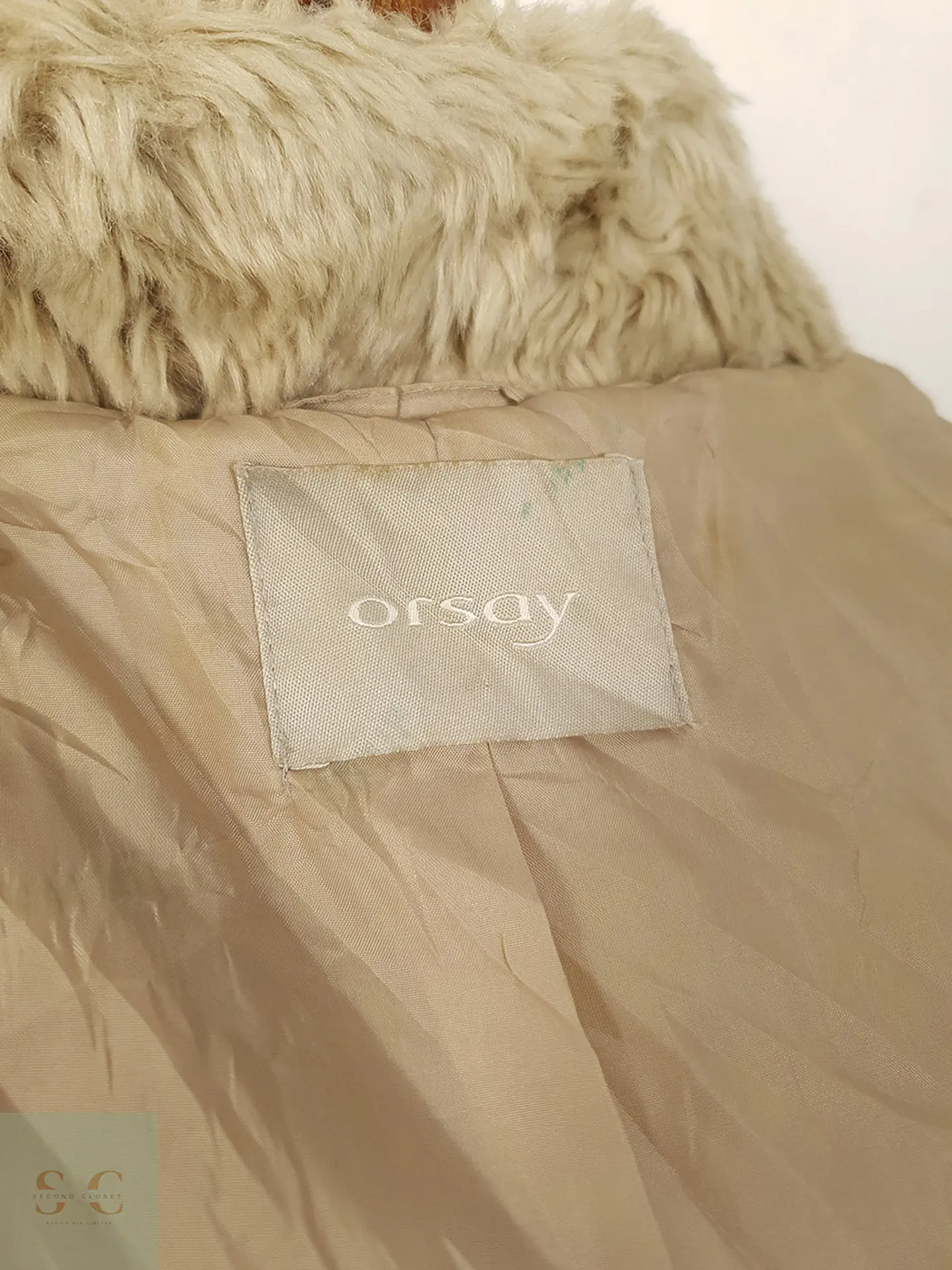 Chaleco eco piel Orsay beige TALLA S 5