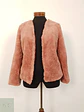Abrigo eco piel rosa palo TALLA XS - Miniatura 1