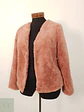 Abrigo eco piel rosa palo TALLA XS - Miniatura 2