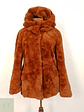 Abrigo eco piel The Outerwear caramelo con capucha TALLA SM - Miniatura 2