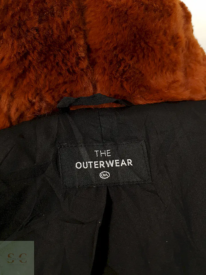 Abrigo eco piel The Outerwear caramelo con capucha TALLA SM 8