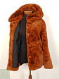 Abrigo eco piel The Outerwear caramelo con capucha TALLA SM - Miniatura 4