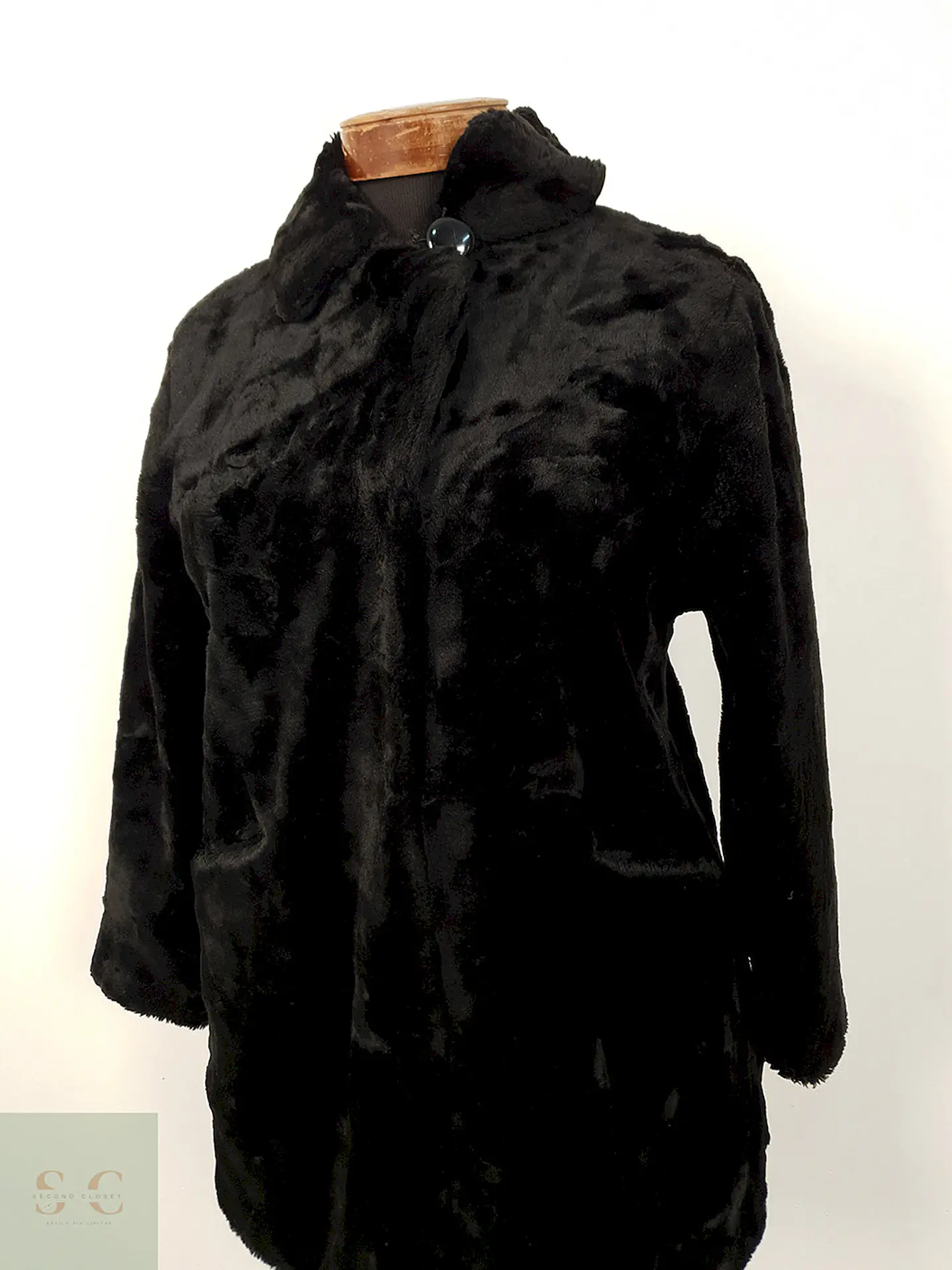 Abrigo eco piel Street Wear negro TALLA M 1