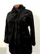 Abrigo eco piel Street Wear negro TALLA M - Miniatura 1