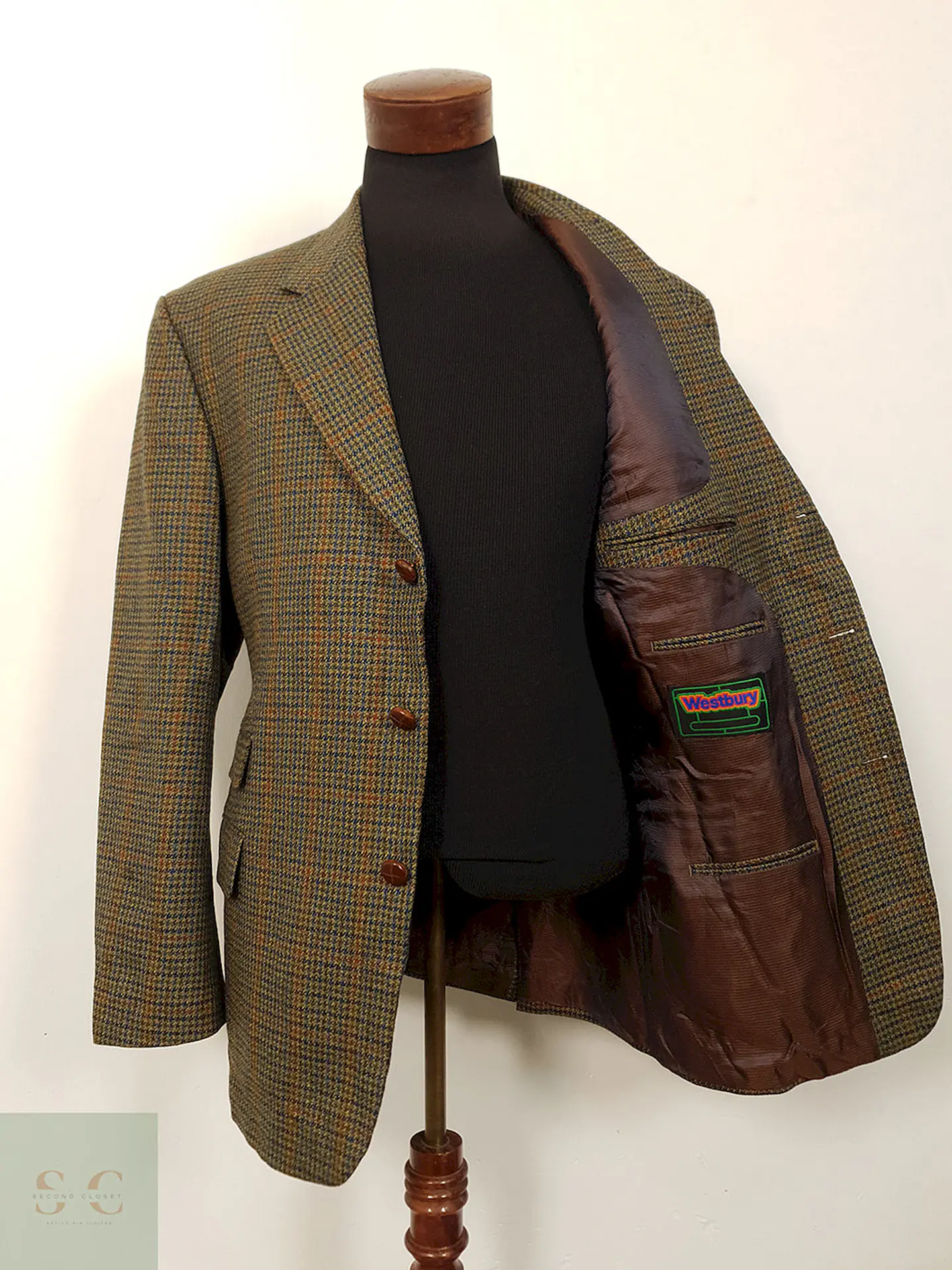 Blazer Westbury Lana cordero cashmere Verde – Talla XXL 1