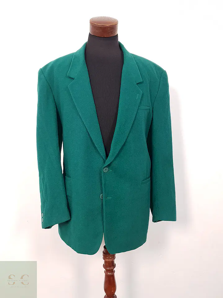 Blazer Orix – Verde lana virgen cashmere – Talla XXL 2