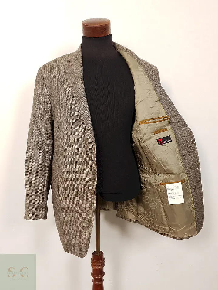Vestón Atelier Torino lana virgen italiana – TALLA XL – Café 2