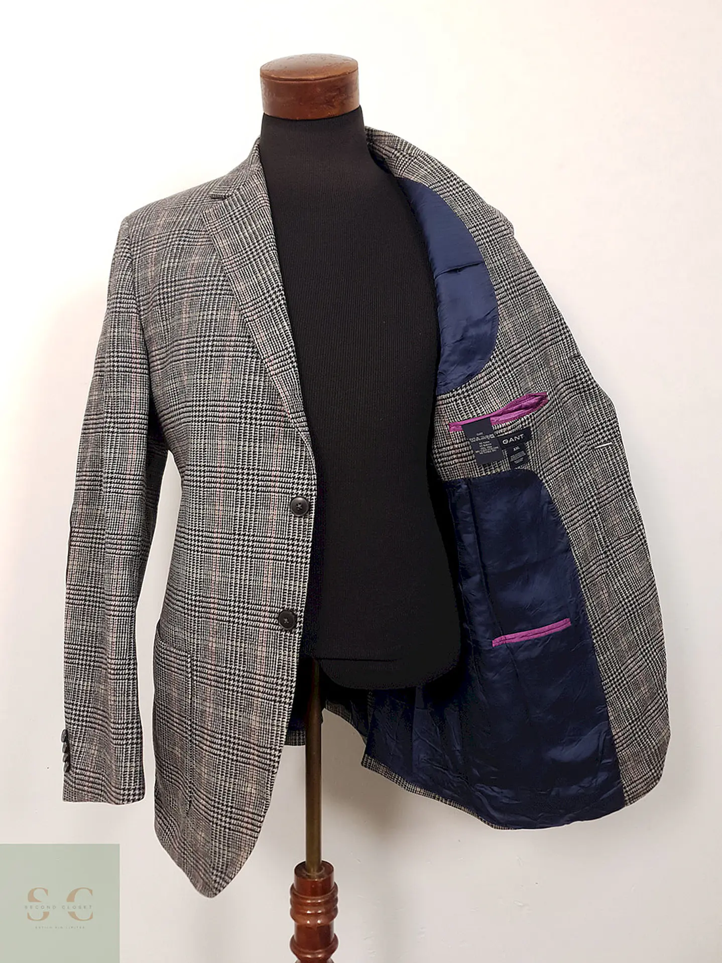 Blazer Gant Lana y cashmere Gris – Talla L 3