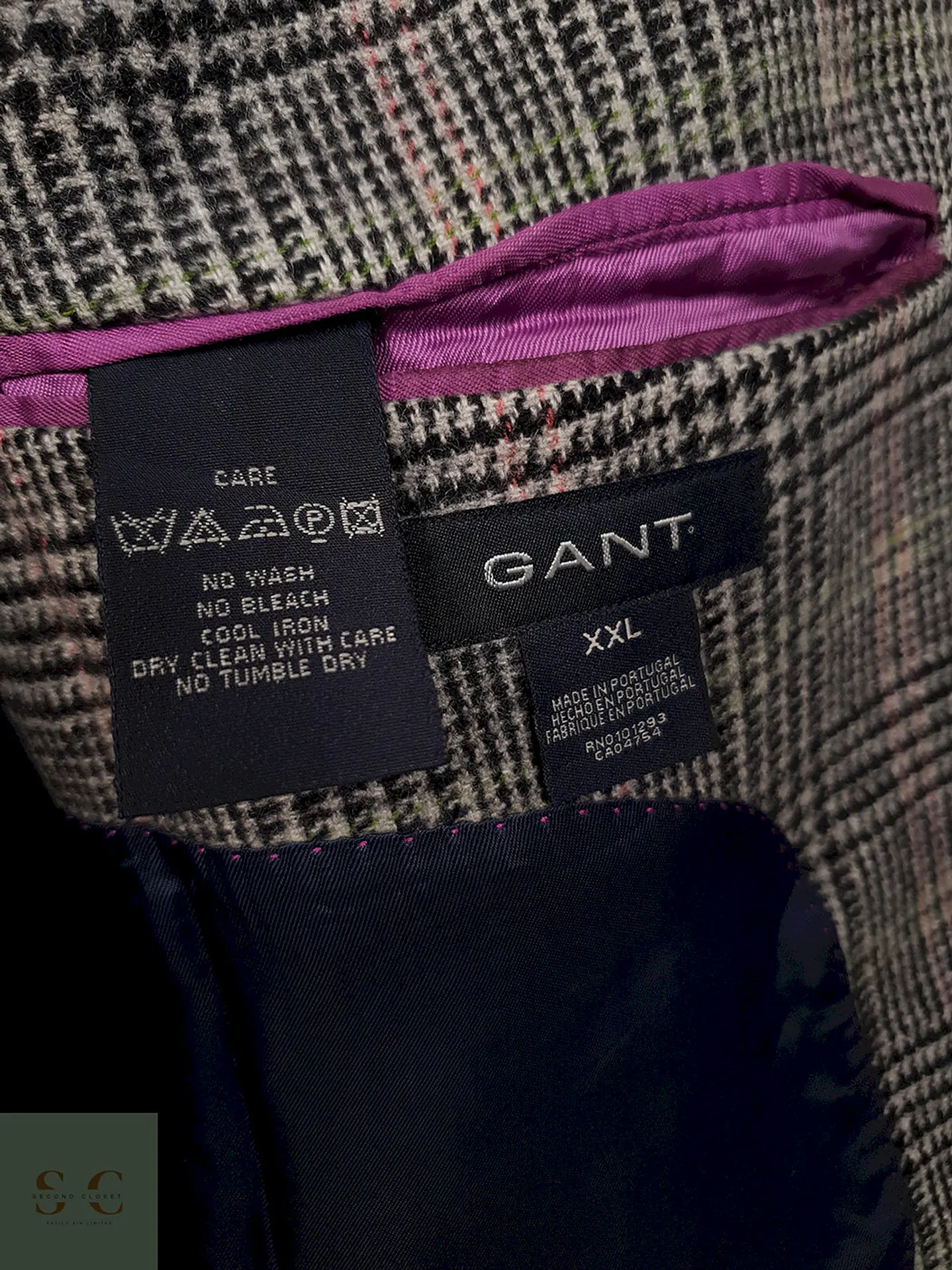 Blazer Gant Lana y cashmere Gris – Talla L 4
