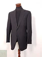 Blazer Canali Negro Raya Diplomática Lana Sastrería Italiana Talla L - Miniatura 1