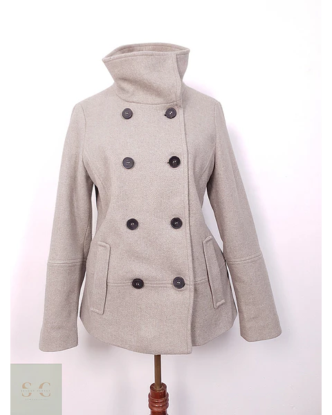 Abrigo St Oliver Beige Marinero Lana - Talla M