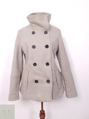 Abrigo St Oliver Beige Marinero Lana - Talla M