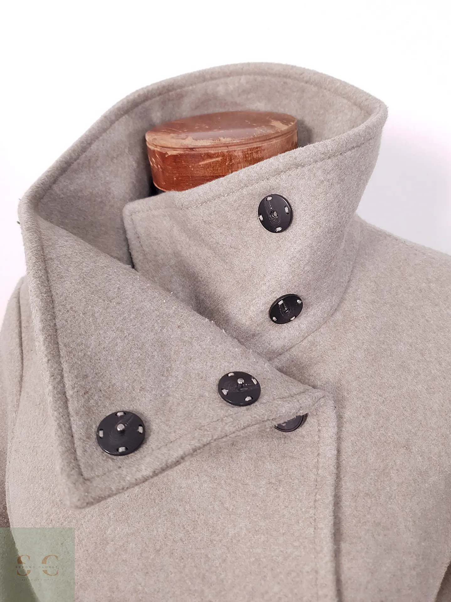 Abrigo St Oliver Beige Marinero Mezcla Lana - Talla M 3