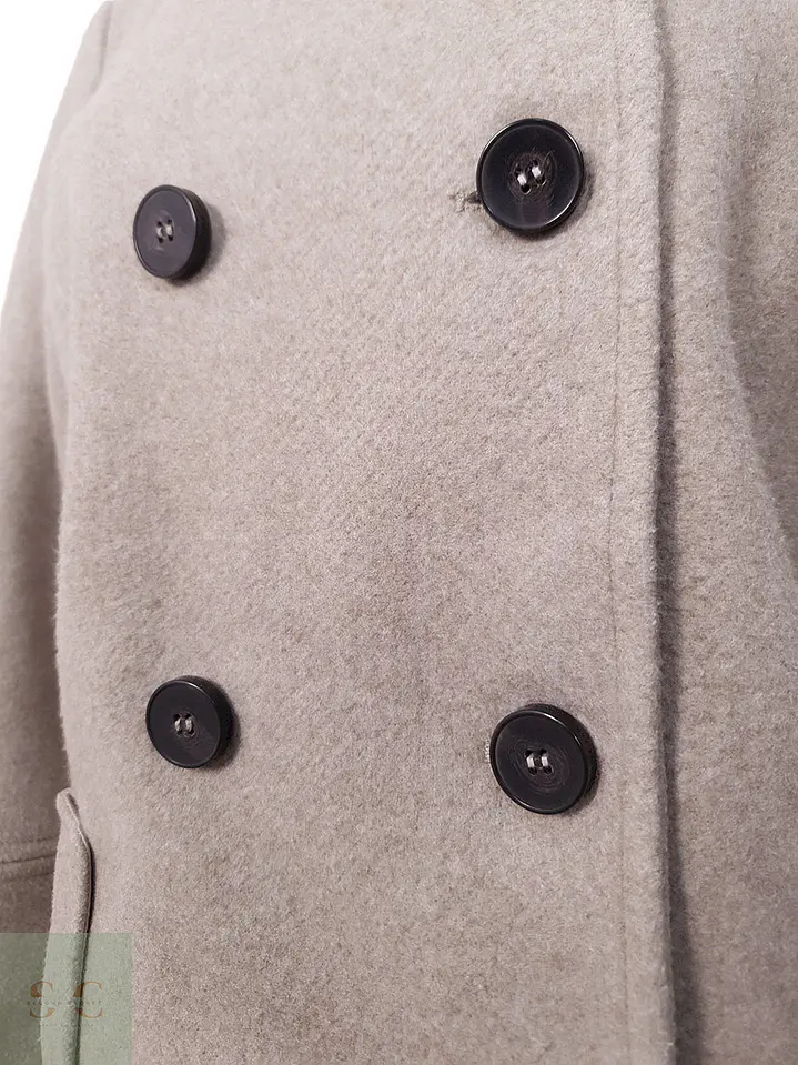 Abrigo St Oliver Beige Marinero Mezcla Lana - Talla M 5