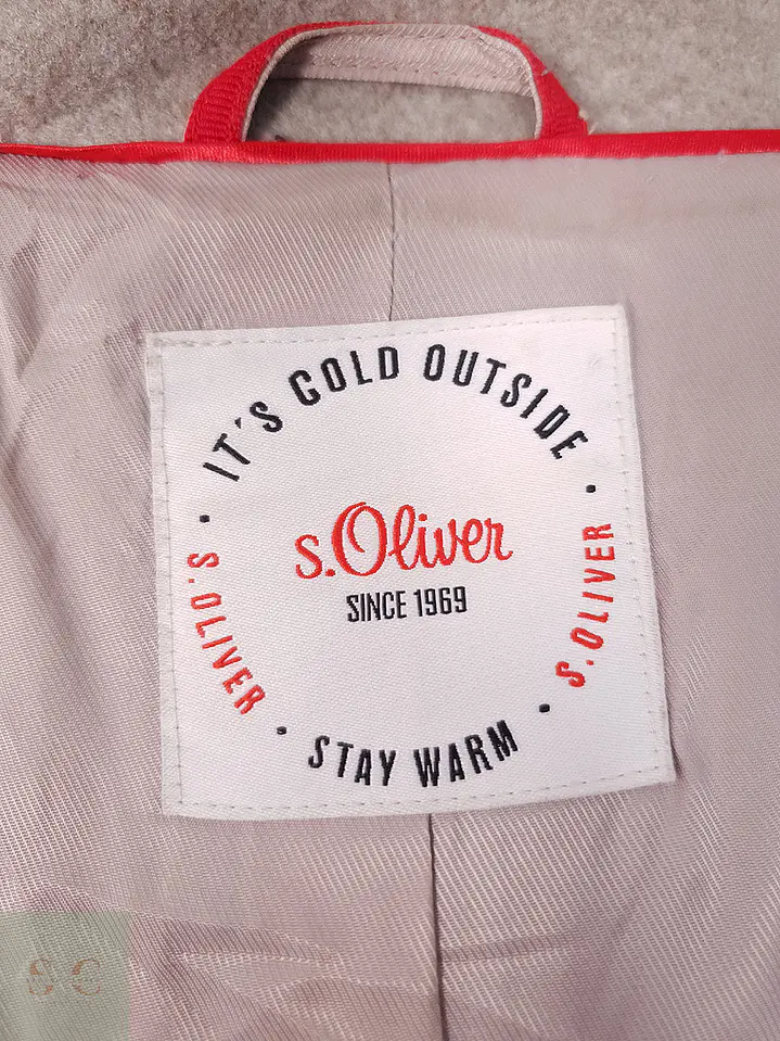 Abrigo St Oliver Beige Marinero Mezcla Lana - Talla M 9