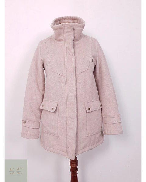 Abrigo mujer chaqueta gruesa House Rosa Lana - Talla S