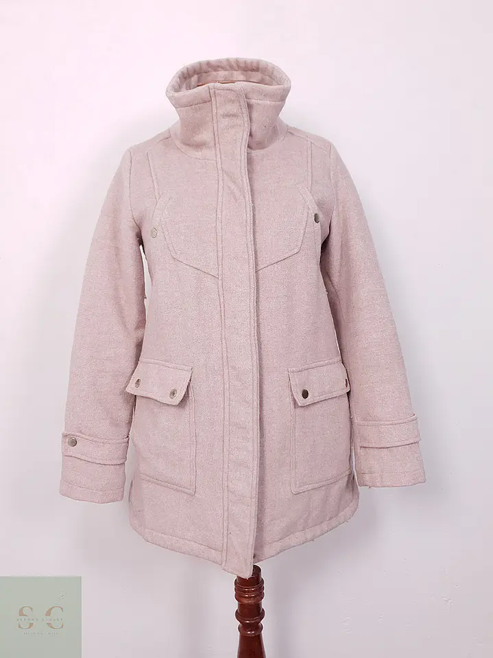 Abrigo House Rosa Mezcla Lana - Talla S 1