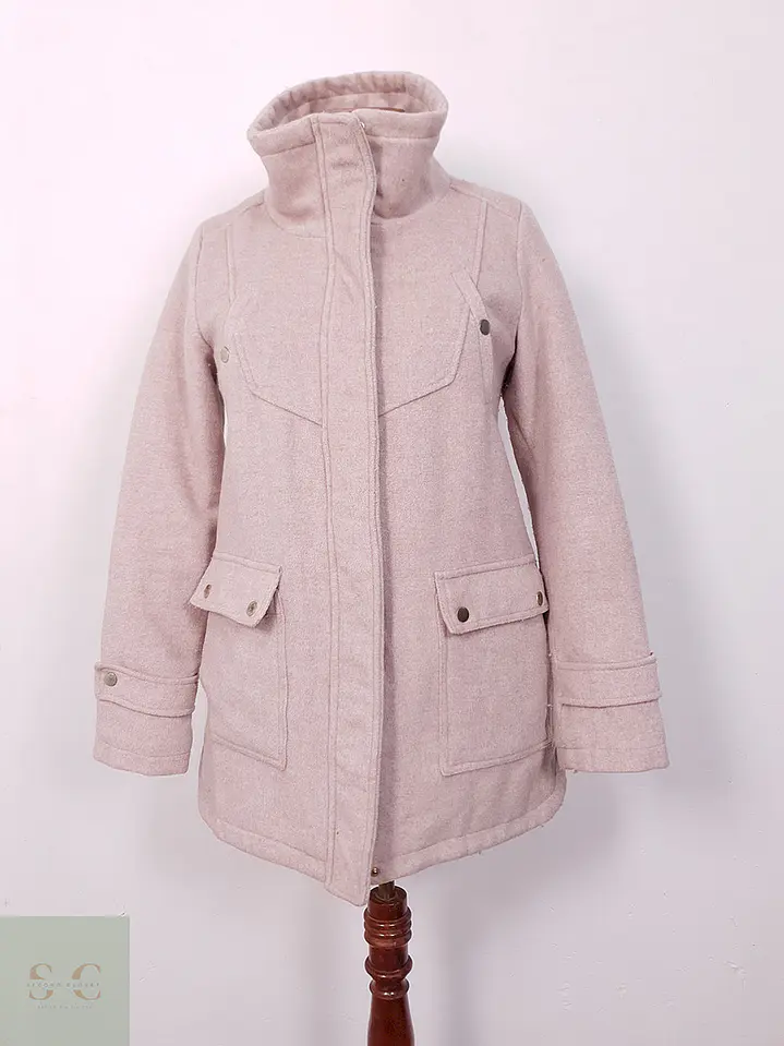 Abrigo House Rosa Mezcla Lana - Talla S 4