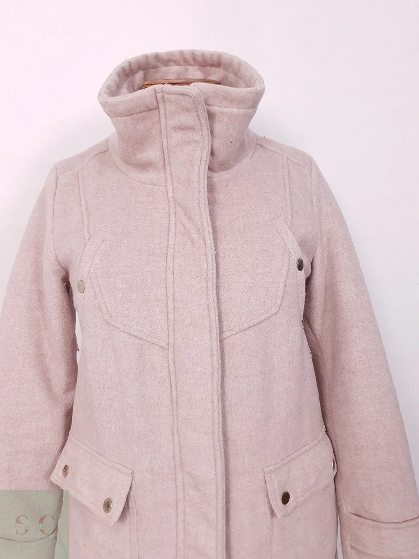 Abrigo House Rosa Mezcla Lana - Talla S 7