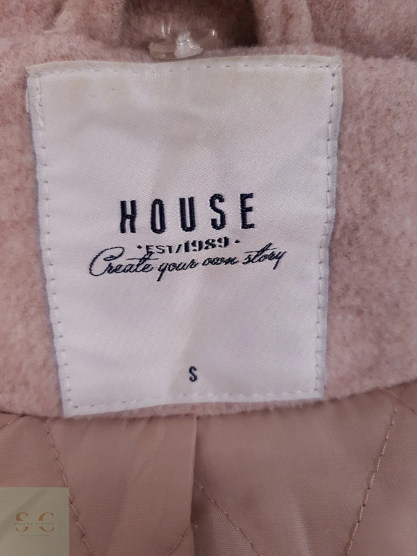 Abrigo House Rosa Mezcla Lana - Talla S 8