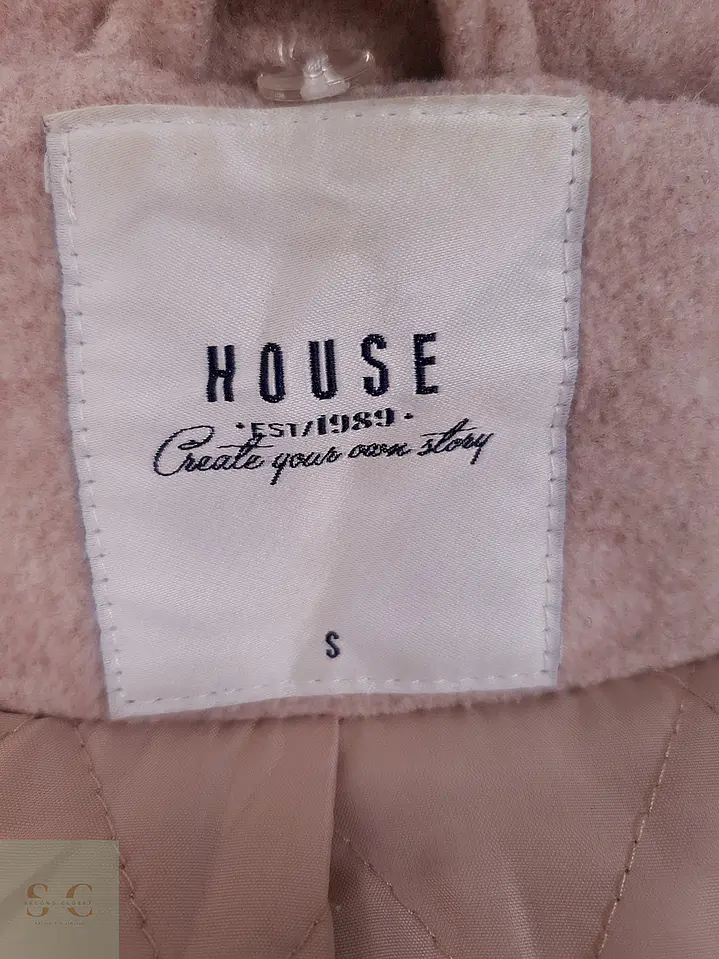 Abrigo House Rosa Mezcla Lana - Talla S 8