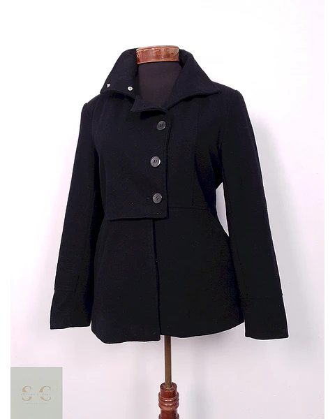 Abrigo Mystify Lana negro - Talla L