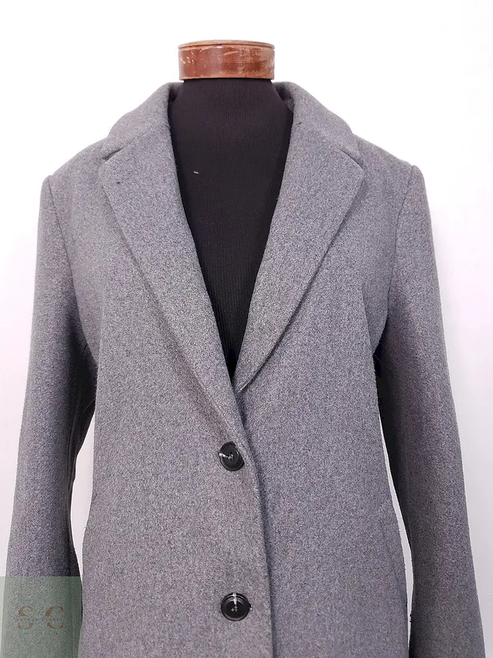Abrigo C&A Plomo Mezcla - Talla L 3