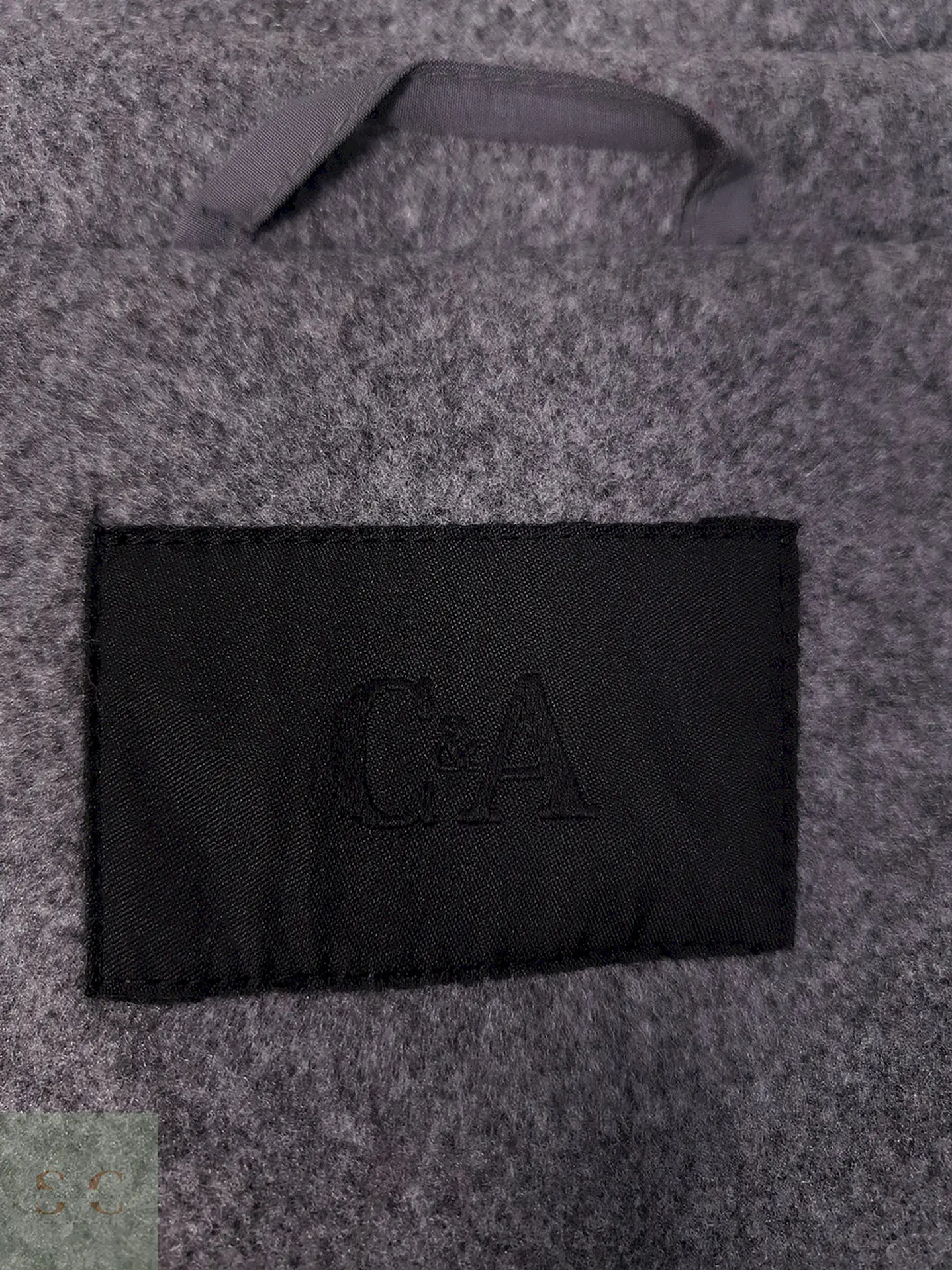 Abrigo C&A Plomo Mezcla - Talla L 7