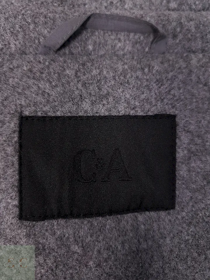 Abrigo C&A Plomo Mezcla - Talla L 7