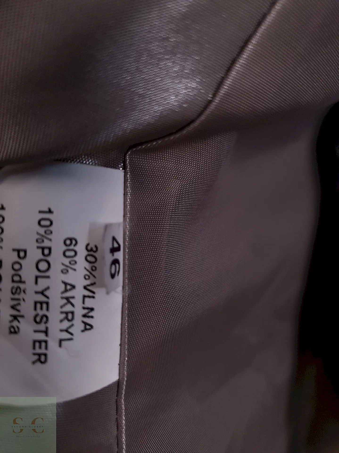 Abrigo Uolansky Café Mezcla Lana - Talla M 11