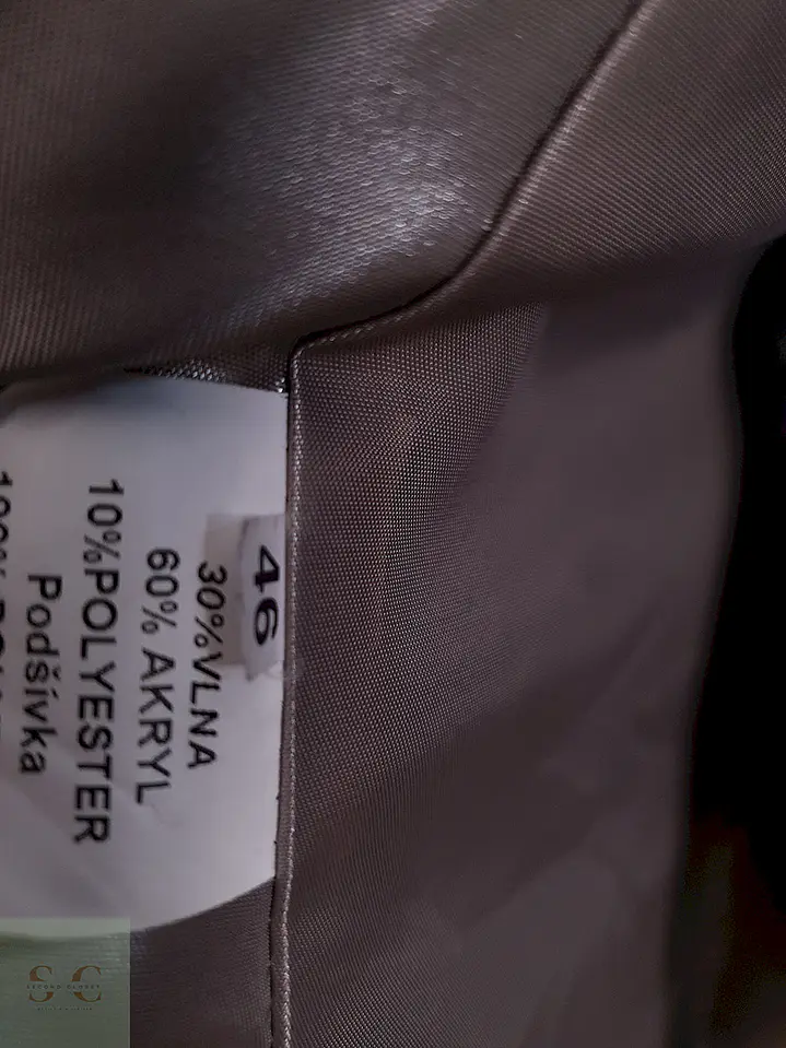 Abrigo Uolansky Café Mezcla Lana - Talla M 11