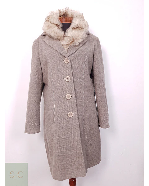 Abrigo mujer Uolansky Café Lana - Talla XL