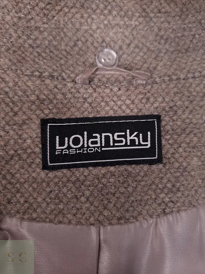 Abrigo Uolansky Café Mezcla Lana - Talla M 10