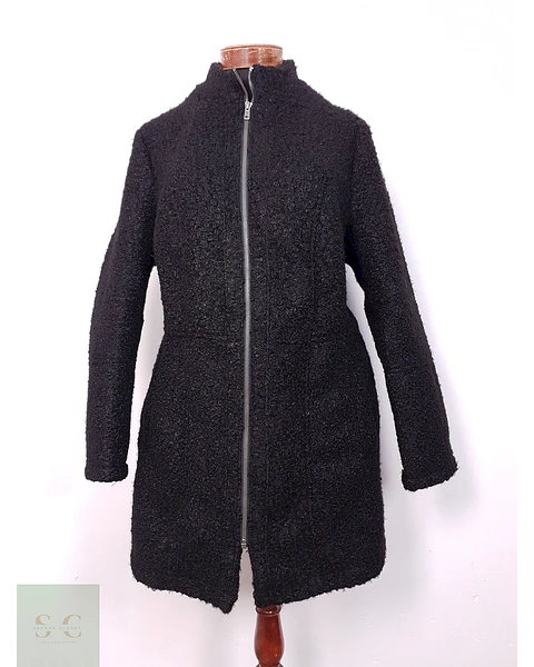 Abrigo Esmara Negro Textura Teddy – TALLA ML