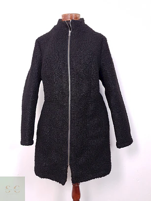 Abrigo Esmara Negro Textura Teddy – TALLA ML