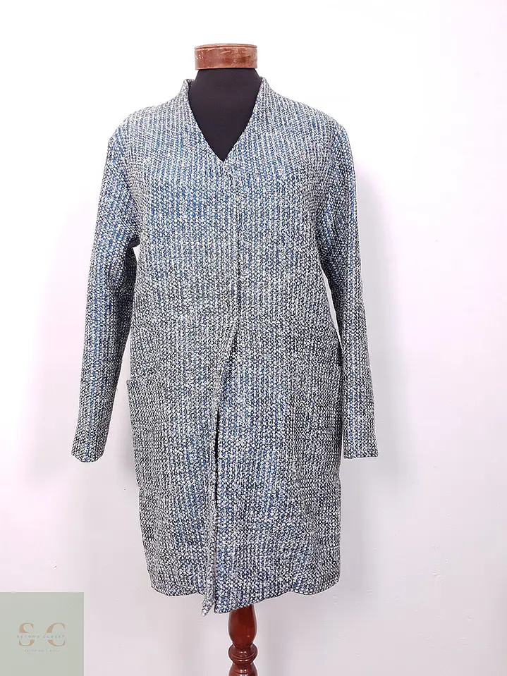 Abrigo Ligero Vintage Celeste - Talla L 2