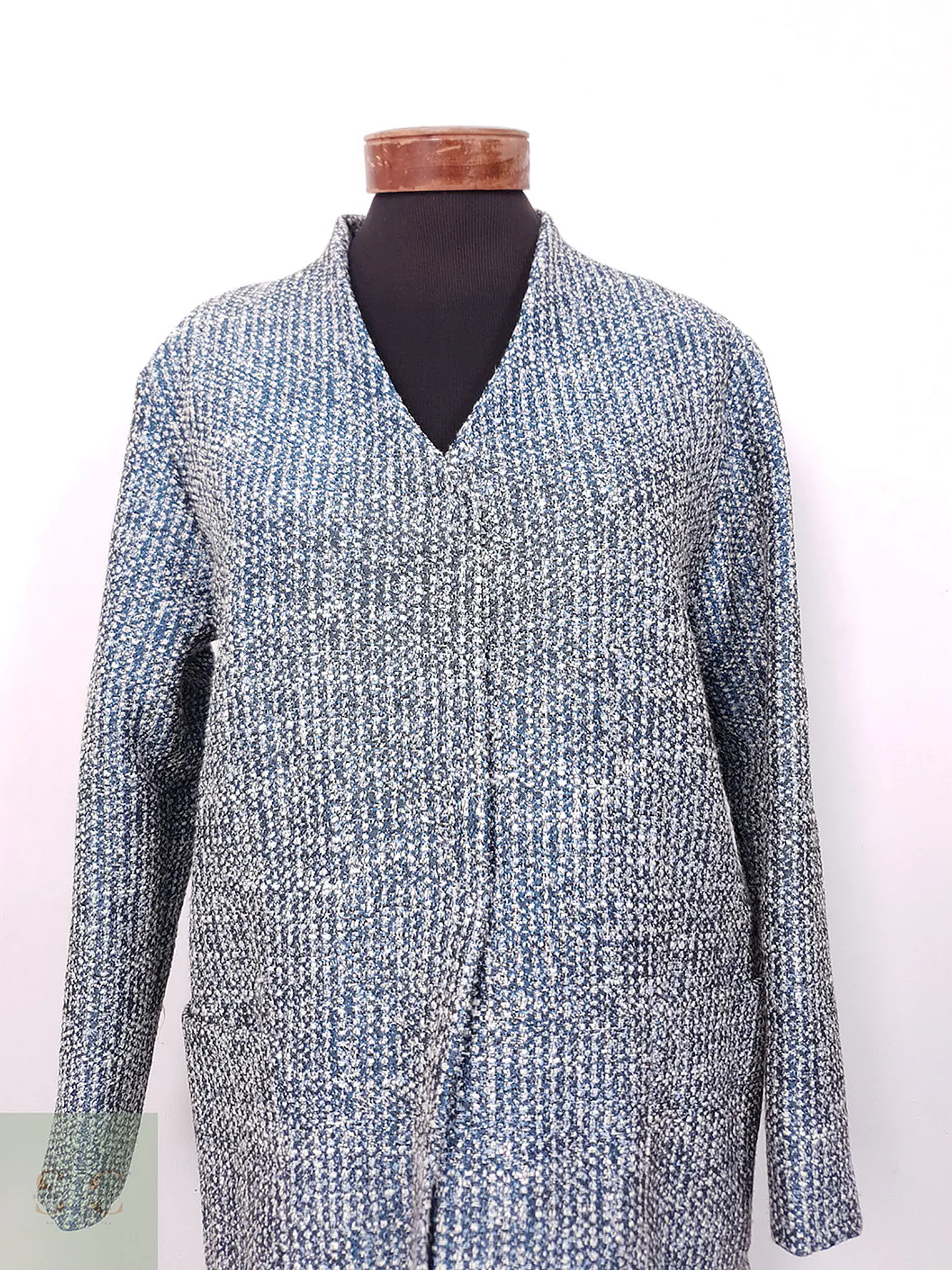 Abrigo Ligero Vintage Celeste - Talla L 6