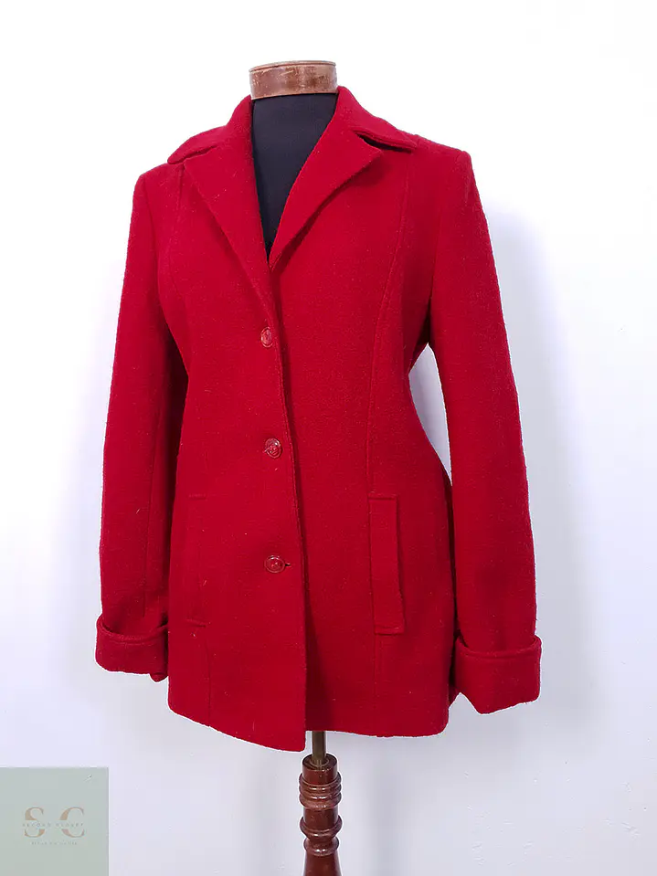 Abrigo Vintage Rojo - Talla L 2