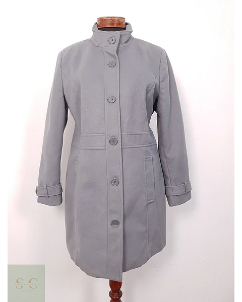 Abrigo Mujer Gris Perla Minimalista – TALLA L